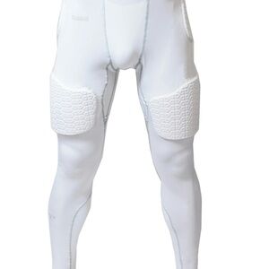 Riddell Men's White Padded Compression Pants